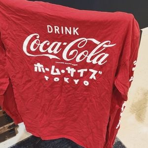 Urban Outfitters Tokyo Drink Coca Cola long sleeve shirt Size L